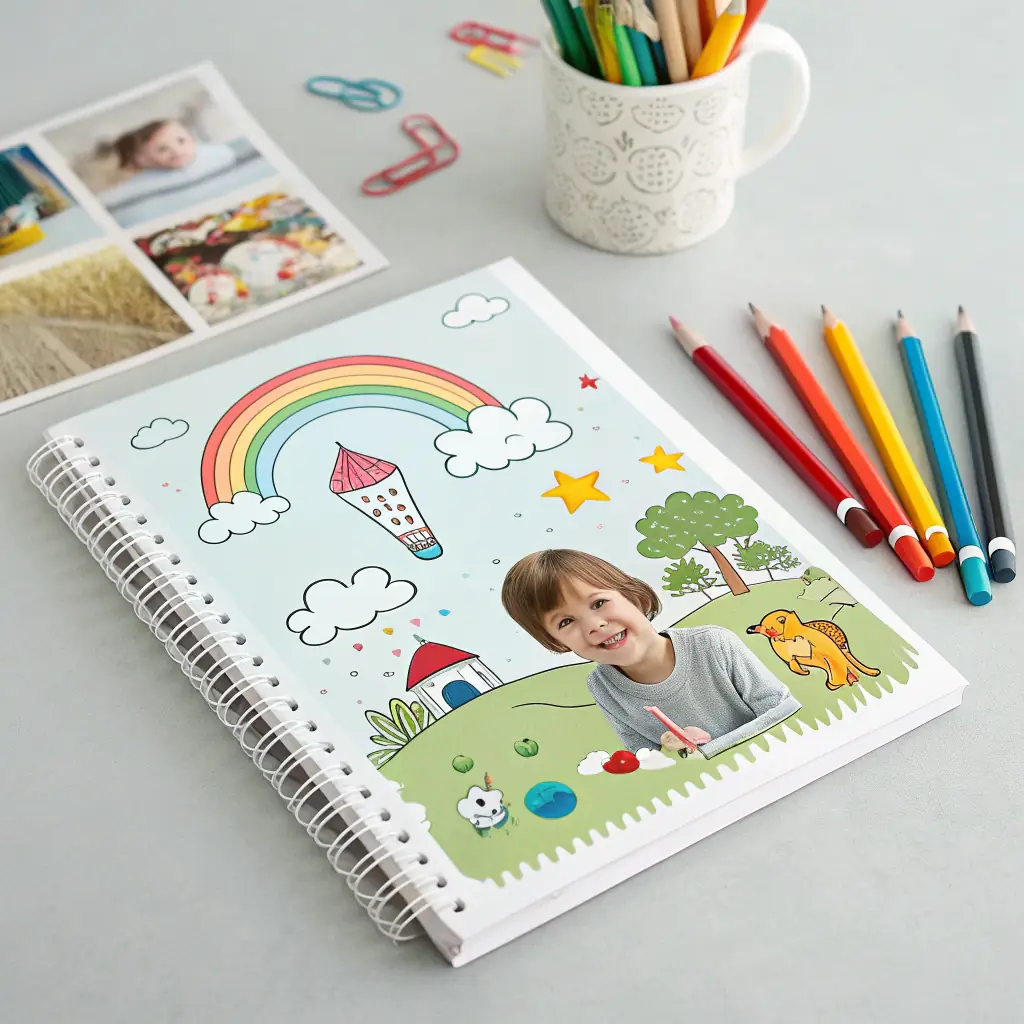 Libro de cuentos con nombre del niño